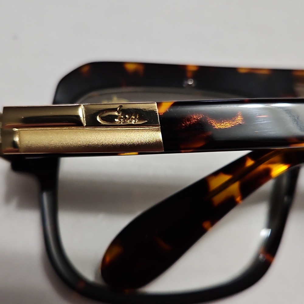 Cazal Legends Tortoiseshell Aviator Frames with Gold Accents Mens Or Womens - Picture 10 of 16